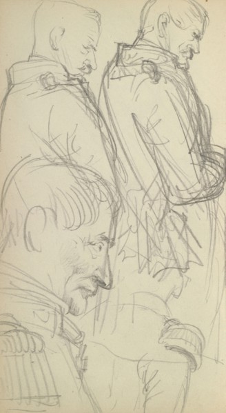 Sketchbook of Adolph Menzel, Menzel, Adolph, 1815-1905, pencil on paper, 1863, German painter