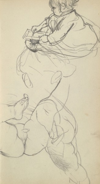 Sketchbook of Adolph Menzel, Menzel, Adolph, 1815-1905, pencil on paper, 1863, German painter