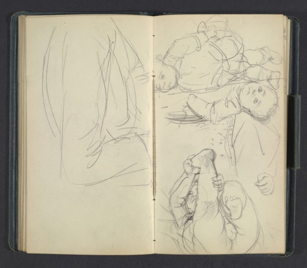 Sketchbook of Adolph Menzel, Menzel, Adolph, 1815-1905, pencil on paper, 1863, German painter