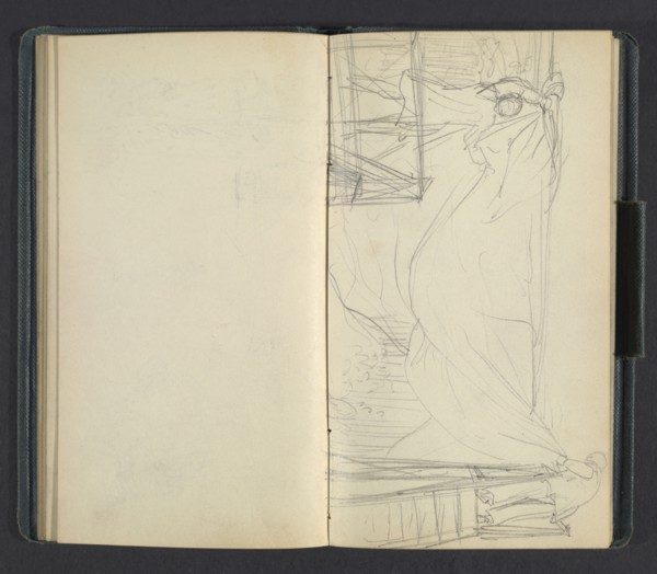 Sketchbook of Adolph Menzel, Menzel, Adolph, 1815-1905, pencil on paper, 1863, German painter