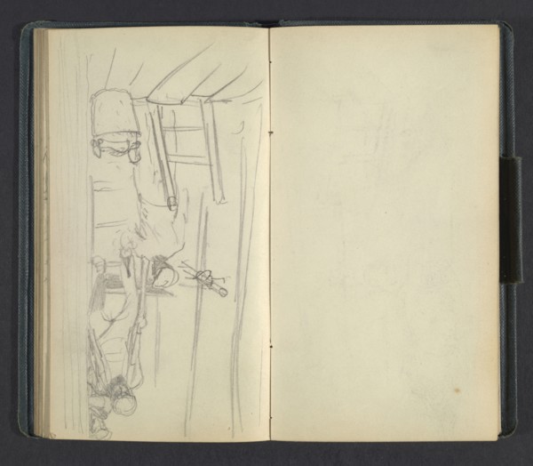 Sketchbook of Adolph Menzel, Menzel, Adolph, 1815-1905, pencil on paper, 1863, German painter
