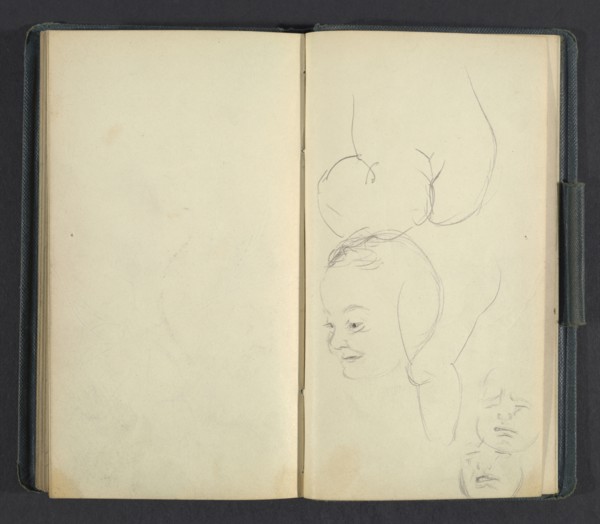 Sketchbook of Adolph Menzel, Menzel, Adolph, 1815-1905, pencil on paper, 1863, German painter