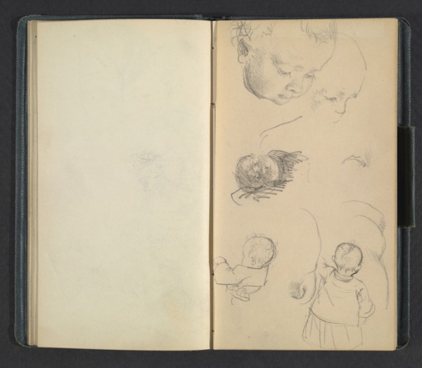Sketchbook of Adolph Menzel, Menzel, Adolph, 1815-1905, pencil on paper, 1863, German painter