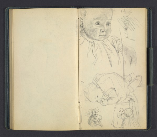 Sketchbook of Adolph Menzel, Menzel, Adolph, 1815-1905, pencil on paper, 1863, German painter