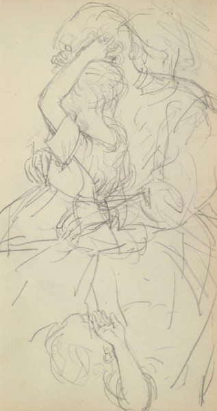 Sketchbook of Adolph Menzel, Menzel, Adolph, 1815-1905, pencil on paper, 1863, German painter