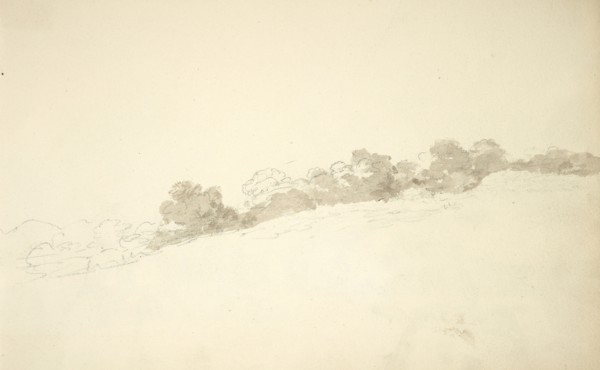 Sketchbook Carle Vernet, 1758-1836, pencil, ink, watercolor, studies of hunt scenes, horses, figures, and notes about the colors