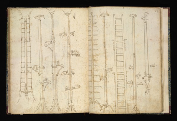 Edificij et machine, Martini, Francesco di Giorgio, 1439-1501, brown ink and wash, ca. 1475-ca. 1480