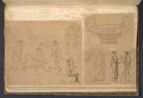 Album 11, David, Jacques-Louis, 1748-1825, pencil, charcoal, ink and wash, 1775-1785