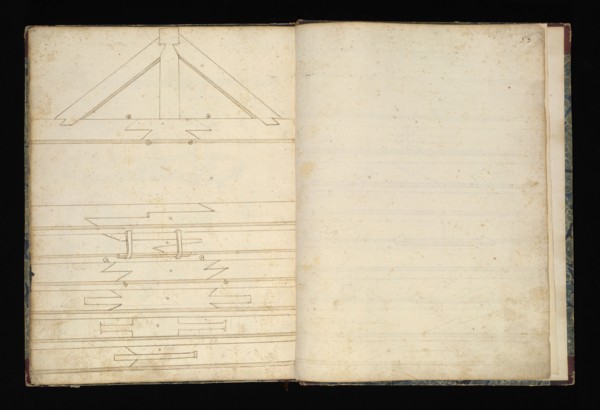 Edificij et machine, Martini, Francesco di Giorgio, 1439-1501, brown ink and wash, ca. 1475-ca. 1480