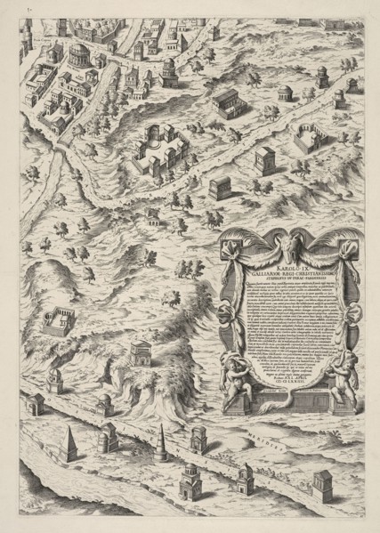 Urbis Romae Sciographia ex Antiquus Monumentis Accuratiss. Delineata. Collection of maps of Rome, Du Pérac, Etienne, d. 1604