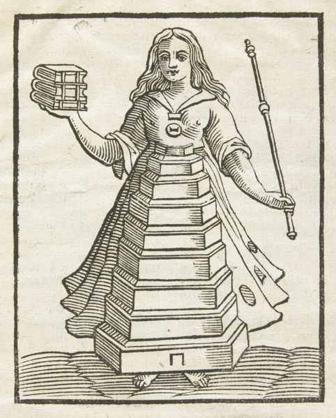 Detail of illustration, Filosofia, p. 191, Noua iconologia di Cesare Ripa perugino, caualier de SS. Mauritio and Lazzaro