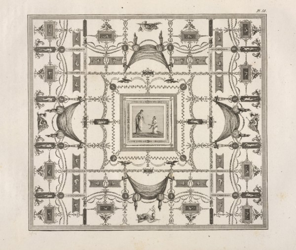 Planche 58, Description des bains de Titus, ou, Collection des peintures trouvées dans les ruines des thermes de cet empereur
