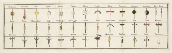 Description of a writing system constructed in early-colonial Peru based on a textile recording device known as a quipu, Lettera