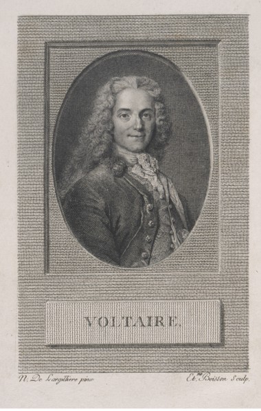 Voltaire, Oeuvres completes de Voltaire, Beisson, François-Joseph-Etienne, 1759-1820, Voltaire, 1694-1778, Engraving, 1785-1789