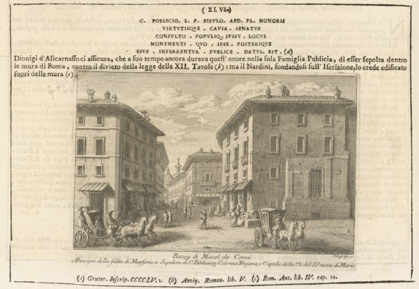 Page 46, Volume 2, Delle magnificenze di Roma antica e moderna, Vasi, Giuseppe, 1710-1782, Engraving, 1747-1761, An overall view