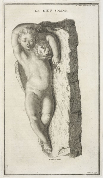 Le dieu somne, Supplément au livre de l'antiquitée expliquée et représentée en figures, Montfaucon, Bernard de, 1655-1741