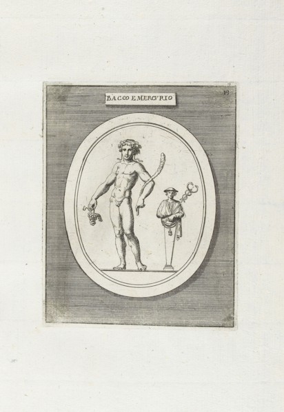 Bacco E Mercurio, Le gemme antiche figurate, Agostini, Leonardo, 1593-ca. 1670, Bellori, Giovanni Pietro, 1615?-1696., Bussotti