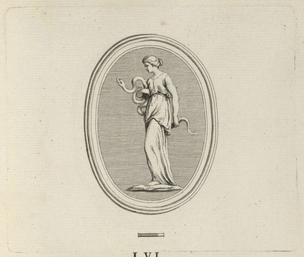 LVI. Hygieia ou La Santé. Agathe-Onyx. Traité des Pierres Gravées, Bouchardon, Edme, 1698-1762, Mariette, Pierre Jean, 1694-1774