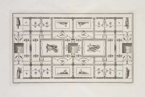 Tavola IX, Le antiche camere esqviline, dette comvnemente delle Terme di Tito, Romanis, Antonio de, Engraving, 1822