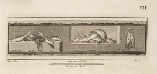 Tavola XXI, Delle antichità di Ercolano, Engraving, 1757-1792, Plate 21, located on page 111. Inscribed at lower left, Vanni