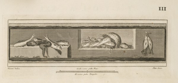Tavola XXI, Delle antichità di Ercolano, Engraving, 1757-1792, Plate 21, located on page 111. Inscribed at lower left, Vanni