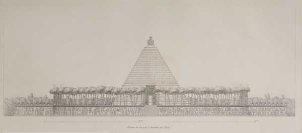 Elévation du Cénotaphe à Newton, par Gay, Projets d'architecture et autres productions de cet art: qui ont mérités les grands
