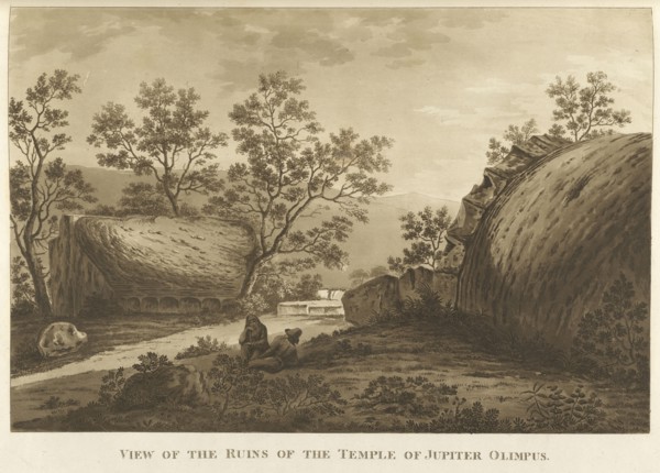View of the Ruins of the Temple of Jupiter Olympus, The Antiquities of Magna Graecia, Longman, Hurst, Orme, and Rees, Watts