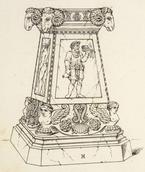 Plate 58. An Altar from Cavacippi, A collection of antique vases, altars, paterae, tripods, candelabra, sarcophagi, andc.