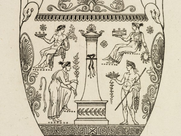 Plate 25. From a Vase in the British Museum, A collection of antique vases, altars, paterae, tripods, candelabra, sarcophagi
