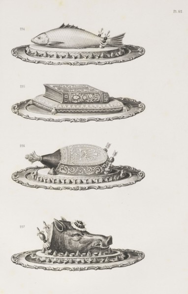 Sommaire de la Planche Soixante-Deuxième, Cuisine artistique: études de l'école moderne: ouvrage en deux parties, renfermant