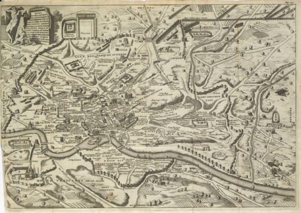 Map of Rome, L'ancienne Rome: la principale des villes de l'Europe, avec toutes ses magnificences et ses delices: nouvellement
