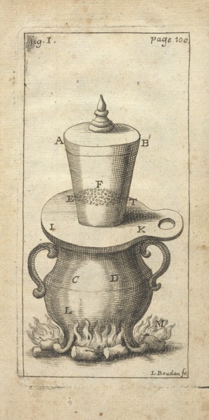 Vaisseau de cuivre, Traité des vernis, Boudan, L., Buonanni, Filippo, 1638-1725, Engraving, black-and-white, 1723, fig. I page