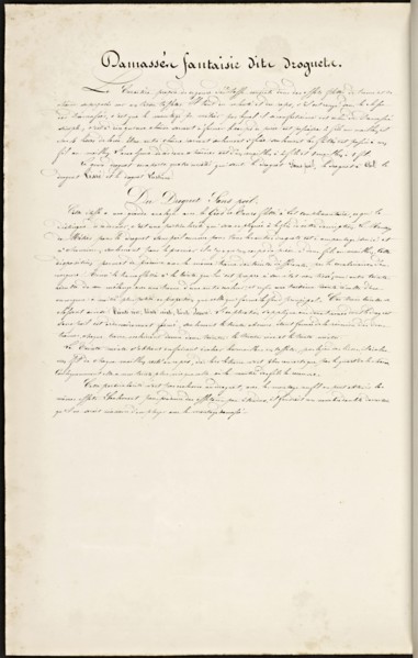 French textile manuscript, ca. 1820, This manuscript, an instruction manual for a school associated with a manufactory