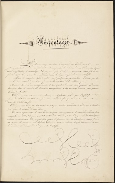 French textile manuscript, ca. 1820, ca. 1820, an instruction manual for a school associated with a manufactory