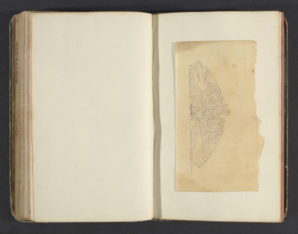 Sketchbook, Percier, Charles, 1764-1838, pencil, ink, wash, 1790, The sketchbook, attributed to the architect Charles Percier