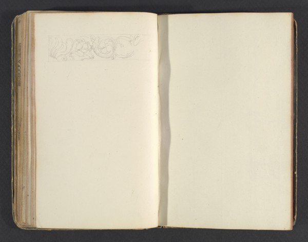 Sketchbook, Percier, Charles, 1764-1838, pencil, ink, wash, 1790, The sketchbook, attributed to the architect Charles Percier