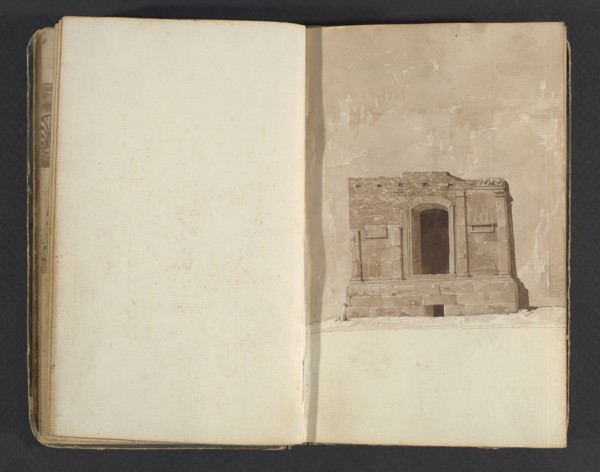 Sketchbook, Percier, Charles, 1764-1838, pencil, ink, wash, 1790, The sketchbook, attributed to the architect Charles Percier
