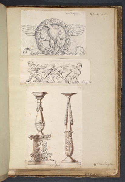 Album 11, David, Jacques-Louis, 1748-1825, pencil, charcoal, ink and wash, 1775-1785