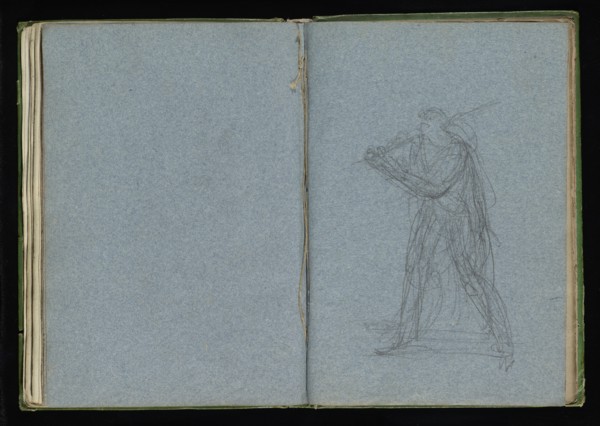 Roman sketchbook, Gauffier, Louis, 1761-1801, pencil, pen and black and brown ink, grey and brown wash, and black and white