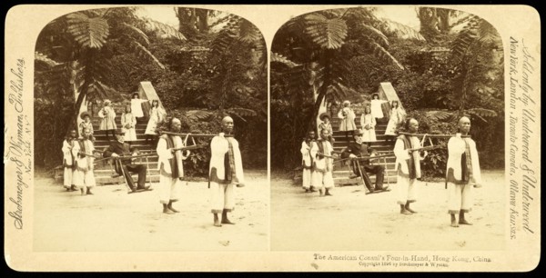 Hong Kong, China, The American consul's four-in-hand, Hong Kong, China, Strohmeyer and Wyman, Underwood and Underwood, Albumen