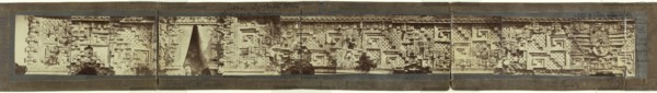 Panorama of the east facade of the Governor's Palace, Uxmal, Augustus and Alice Dixon Le Plongeon papers, 1763-1937, bulk 1860