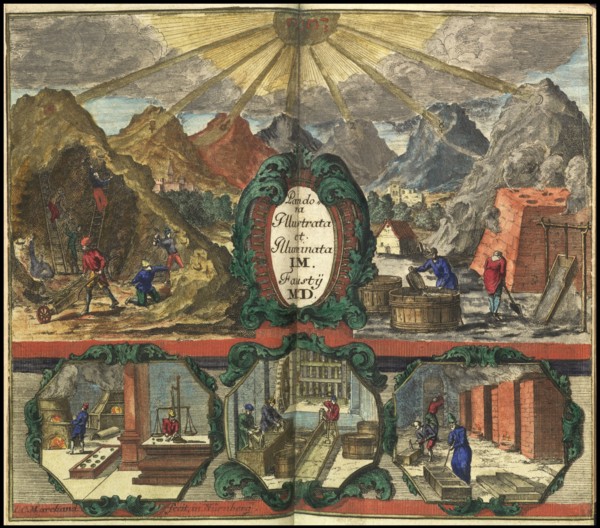 Pandora illustrata et illuminata I.M Faustÿ M.D. Joh. Michaelis Faustij Compendium alchymist. novum, sive, Pandora explicata
