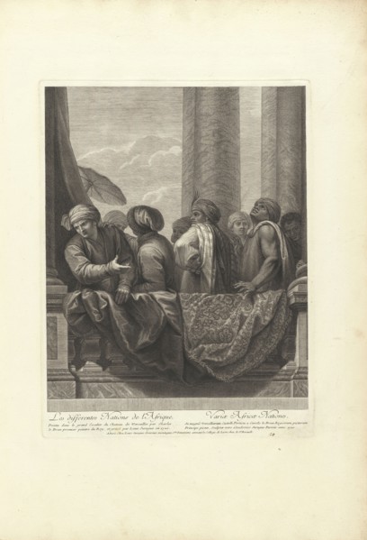 Les differentes nations de l'Afrique, Grand escalier du Château de Versailles dit Escalier des ambassadeurs, Le Brun, Charles