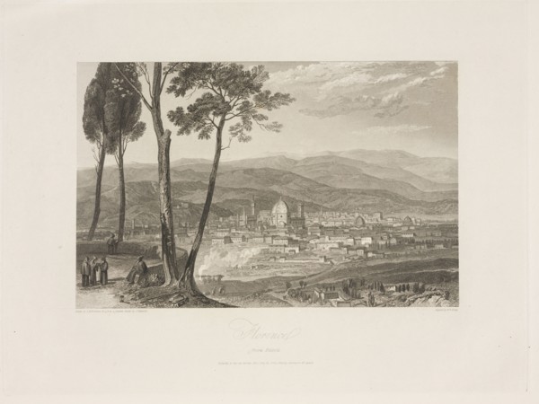 Florence from Fiesole, A picturesque tour of Italy, from drawings made in 1816-1817, Hakewill, James, 1778-1843, Smith, William