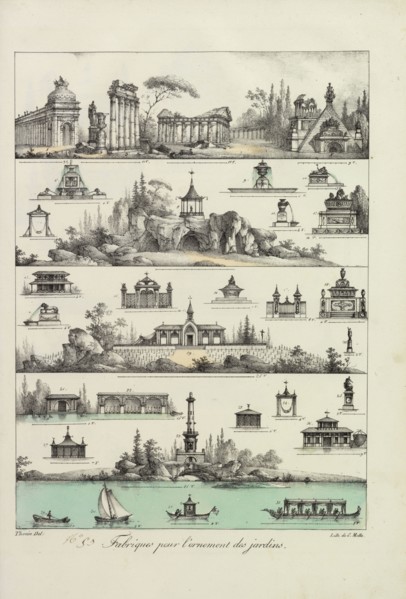 Fabriques pour l'ornement des jardins, Plans raisonnés de toutes les espèces de jardin, Motte, Charles Etienne Pierre, 1785-1836