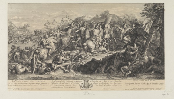 Crossing of the Granicus, Battles of Alexander, Audran, Benoît, 1661-1721, Audran, Jean, 1667-1756, Le Brun, Charles, 1619-1690