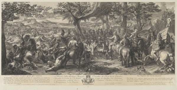 Alexander and Porus, Battles of Alexander, Audran, Benoît, 1661-1721, Audran, Jean, 1667-1756, Le Brun, Charles, 1619-1690