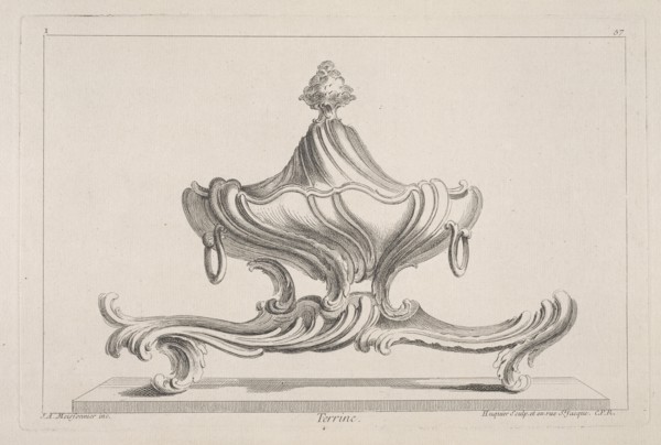 Terrine, Ornament Prints Collection, Oeuvre de Juste Aurele Meissonnier peintre sculpteur architecte andc. dessinateur