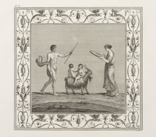 Collection des tableaux et arabesques antiques, trouvés à Rome dans les ruines des thermes de Titus, Marchand, Gabriel, Ponce