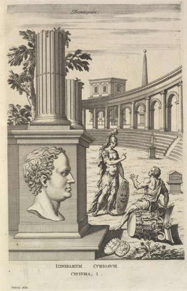 Frontispiece, Itinerarium curiosum: or, An account of the antiquities, and remarkable curiosities in nature or art